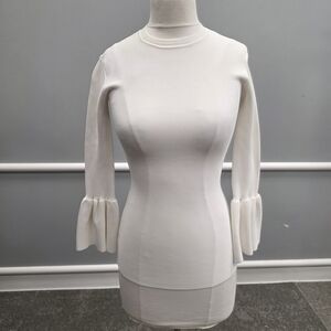Rachel Parcell Cream Women's Blouse Bell Sleeves